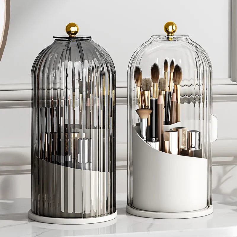 360° Rotating Makeup Brush Organizer Box | zavevo