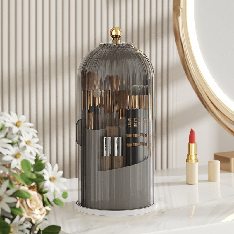 360° Rotating Makeup Brush Organizer Box | zavevo