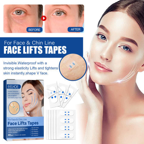 Invisible Face Lift Strips with Collagen