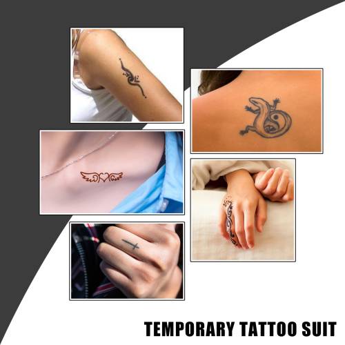 Temporary Jagua-Style Tattoo Kit with Stencils