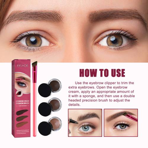 Eyebrow Brush Set for Filling & Shaping