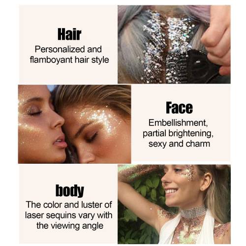 Glitter Body Gel, Brown