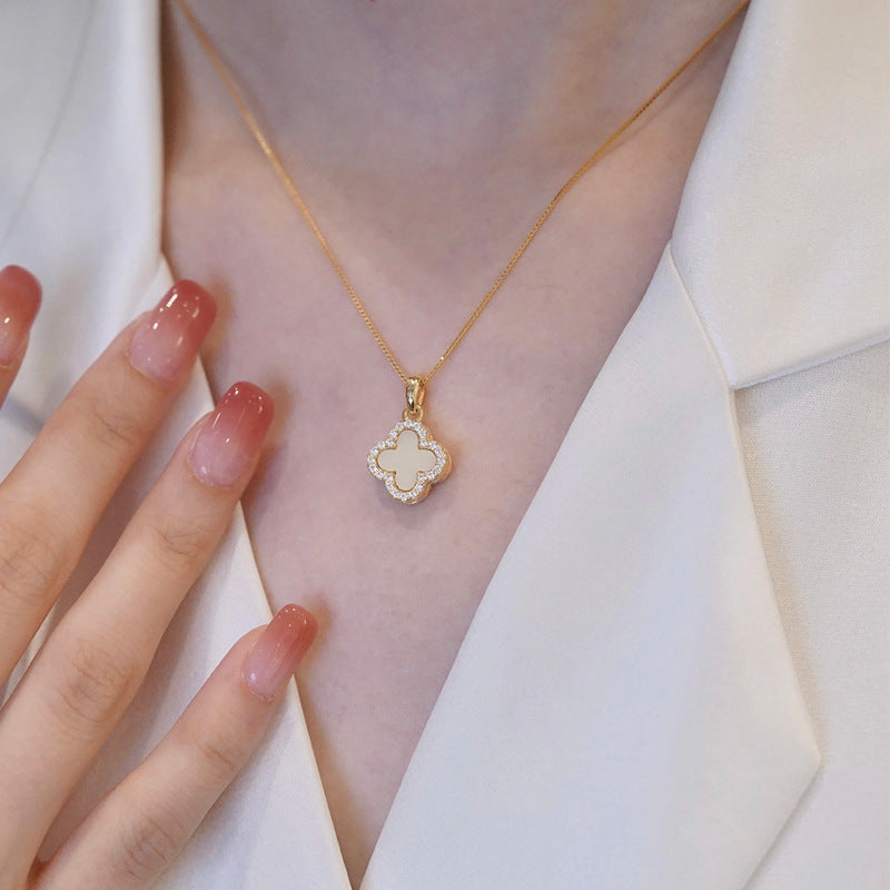Double Sided Clover Necklace