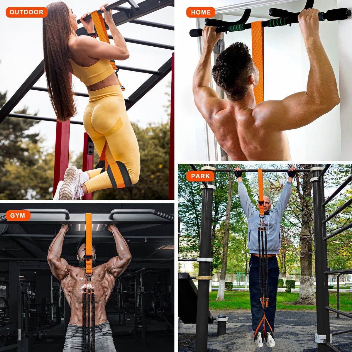 Pull-up assistance band with double foot system | zavevo