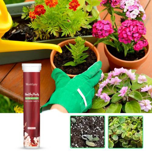 Organic Slow-Release Fertilizer Tablets for Flowers & Trees