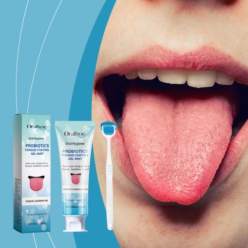 Tongue Cleaning Set with Tea & Honey