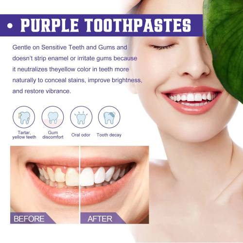 Purple Whitening Toothpaste, Gentle