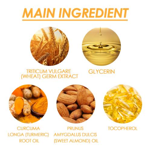 Turmeric Brightening Body Oil with Wheat Germ