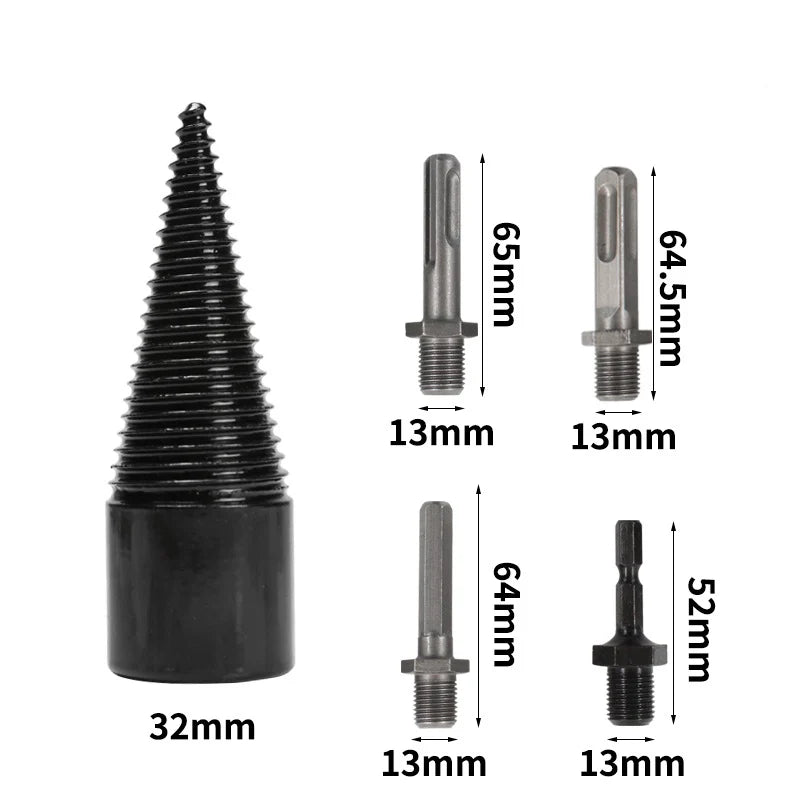 Heavy-Duty Firewood Drill Bit Set