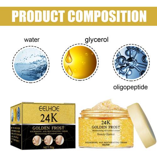 24K Gold Eye Cream with Oligopeptide, 50 g