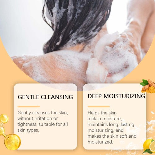 Lemon Turmeric Kojic Acid Soap, Face & Body Cleanser