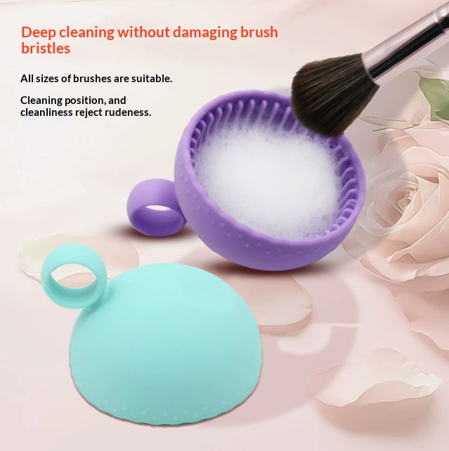 Cartoon Makeup Brush Cleaning Bowl for Brushes & Sponges
