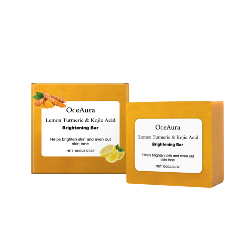 Lemon Turmeric Kojic Acid Soap, Face & Body Cleanser