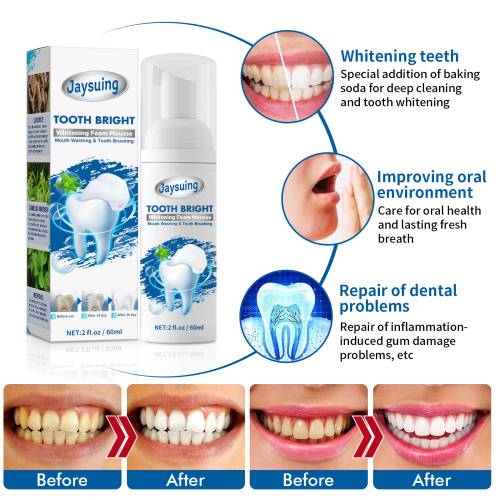 Whitening Mousse Toothpaste with Green Tea