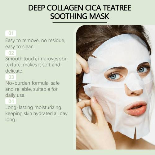 Collagen Tea Tree Sheet Mask with Hyaluronic Acid & Centella