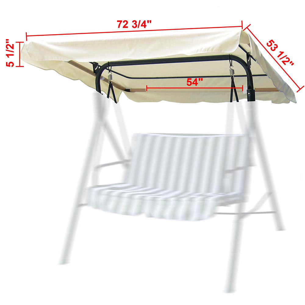 Outdoor Patio Swing Canopy Replacement Color & Size Options