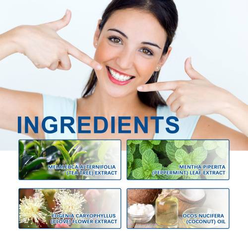 Coconut Mint Mouthwash with Tea Tree & Clove