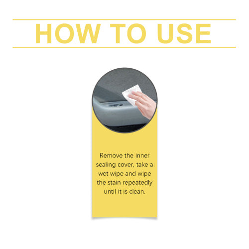 Interior Cleaning Wipes, Portable