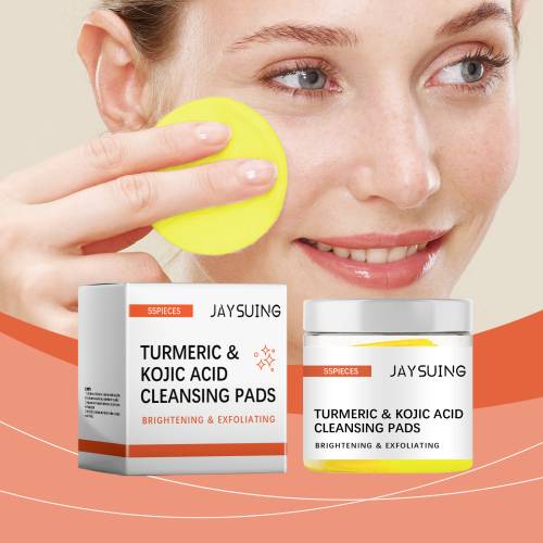 Turmeric Kojic Acid Cleansing Pads for Face, Deep Pore Cleansing