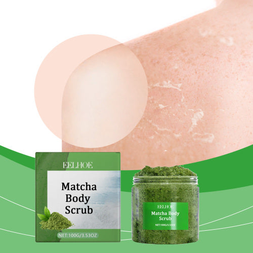 Matcha Sea Salt Body Scrub with Peppermint & Vitamin E