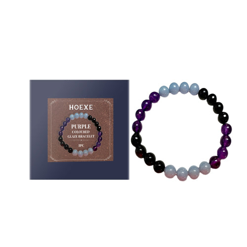 Purple Glass Crystal Bracelet