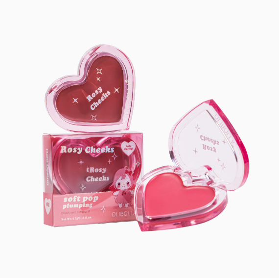 Multi-Use Cheek & Lip Cream Blush with Luminous Highlight, Natural Dewy Finish