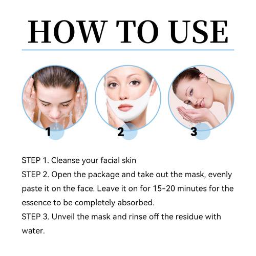 V-Line Lifting Face Mask with Ear Loops, Collagen & Hyaluronic Acid