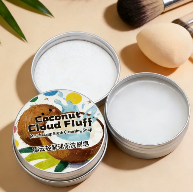 Makeup Brush Cleaning Soap Bar for Brushes & Sponges, Travel Size