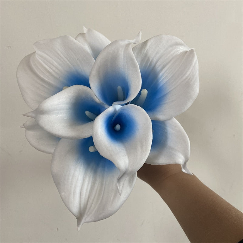 10-Piece Artificial Calla Lily Bouquet with 33 cm Stems