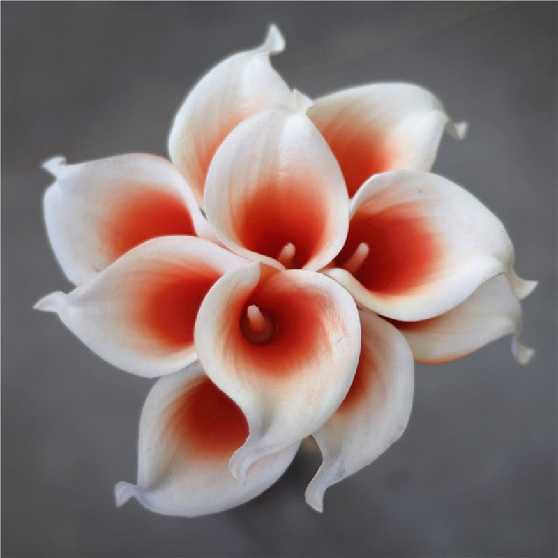 10-Piece Artificial Calla Lily Bouquet with 33 cm Stems