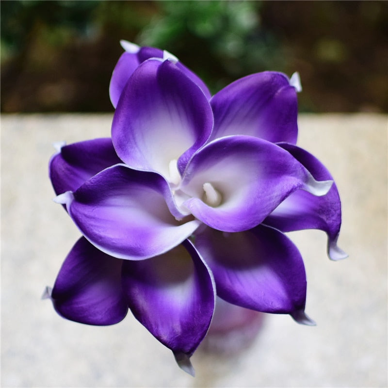 10-Piece Artificial Calla Lily Bouquet with 33 cm Stems