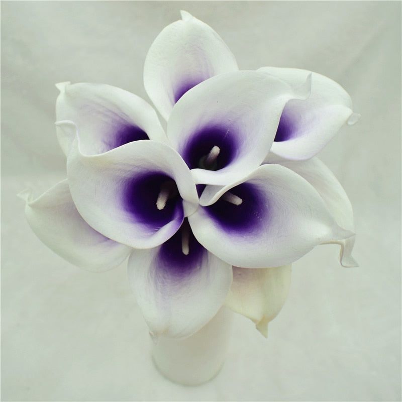 10-Piece Artificial Calla Lily Bouquet with 33 cm Stems
