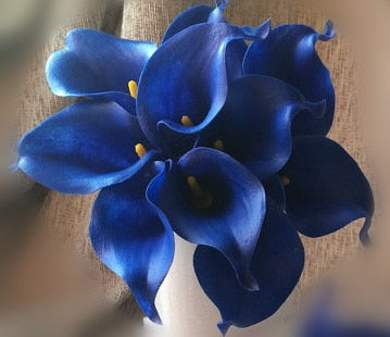 10-Piece Artificial Calla Lily Bouquet with 33 cm Stems