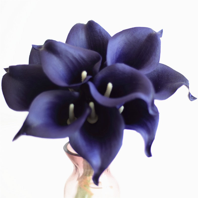 10-Piece Artificial Calla Lily Bouquet with 33 cm Stems