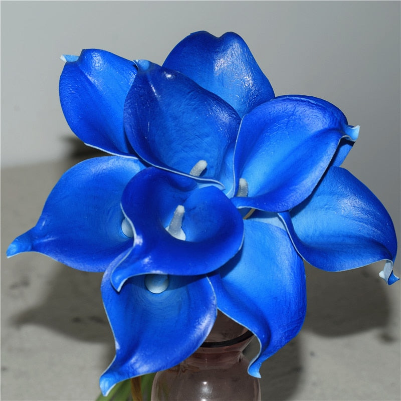 10-Piece Artificial Calla Lily Bouquet with 33 cm Stems