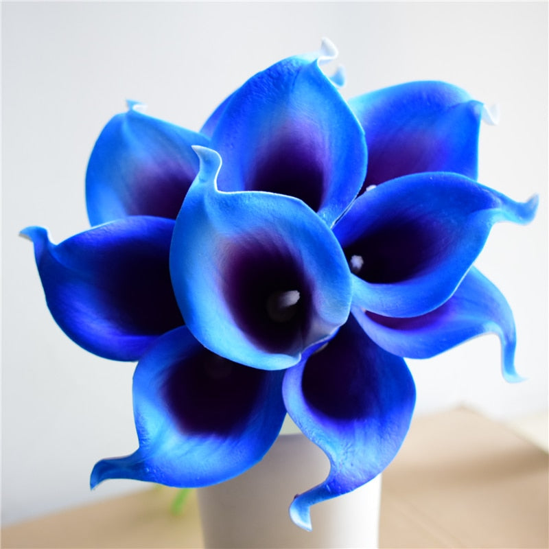 10-Piece Artificial Calla Lily Bouquet with 33 cm Stems