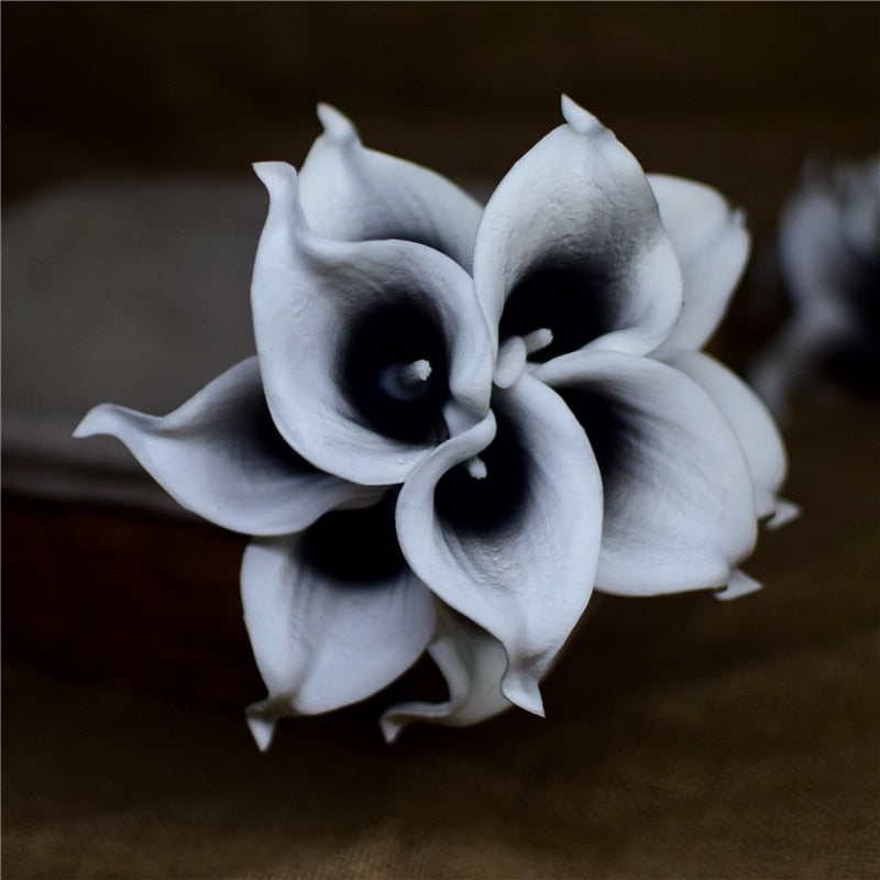 10-Piece Artificial Calla Lily Bouquet with 33 cm Stems