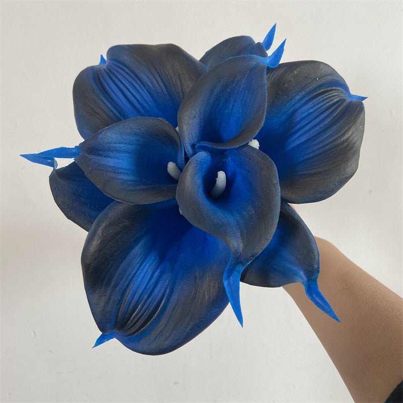 10-Piece Artificial Calla Lily Bouquet with 33 cm Stems