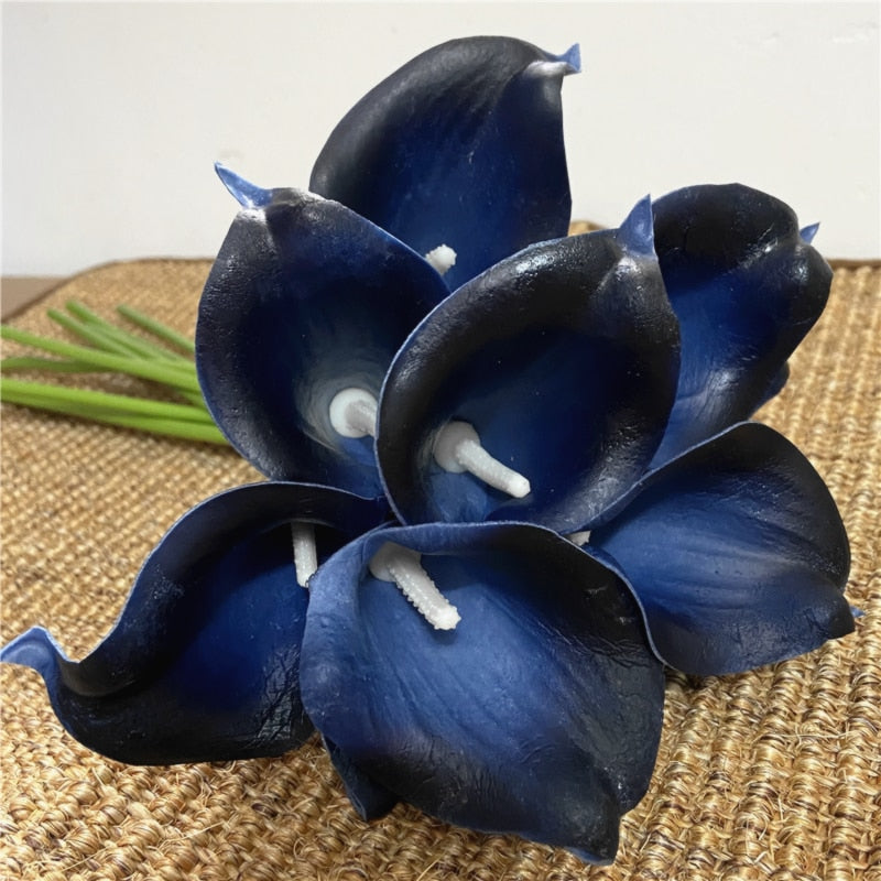 10-Piece Artificial Calla Lily Bouquet with 33 cm Stems