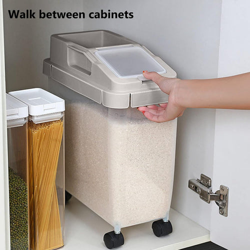 10Kg Rice Storage Container With Wheels zavevo