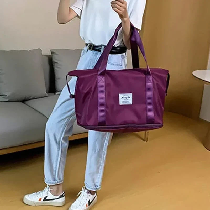 Zavevo Travel Double Layer Travel Duffel Bag – Waterproof Wet & Dry Separation Gym and Weekend Bag