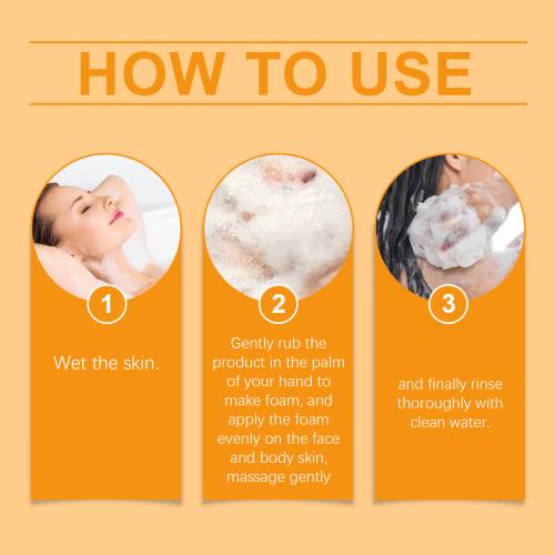 Fragrant Body Cleansing Soap, Rich Foam