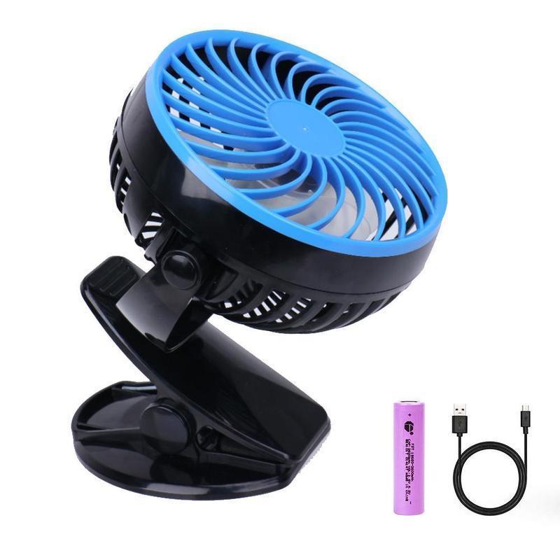 360 ° Portable & Rechargeable Lithium-Ion Fan | zavevo