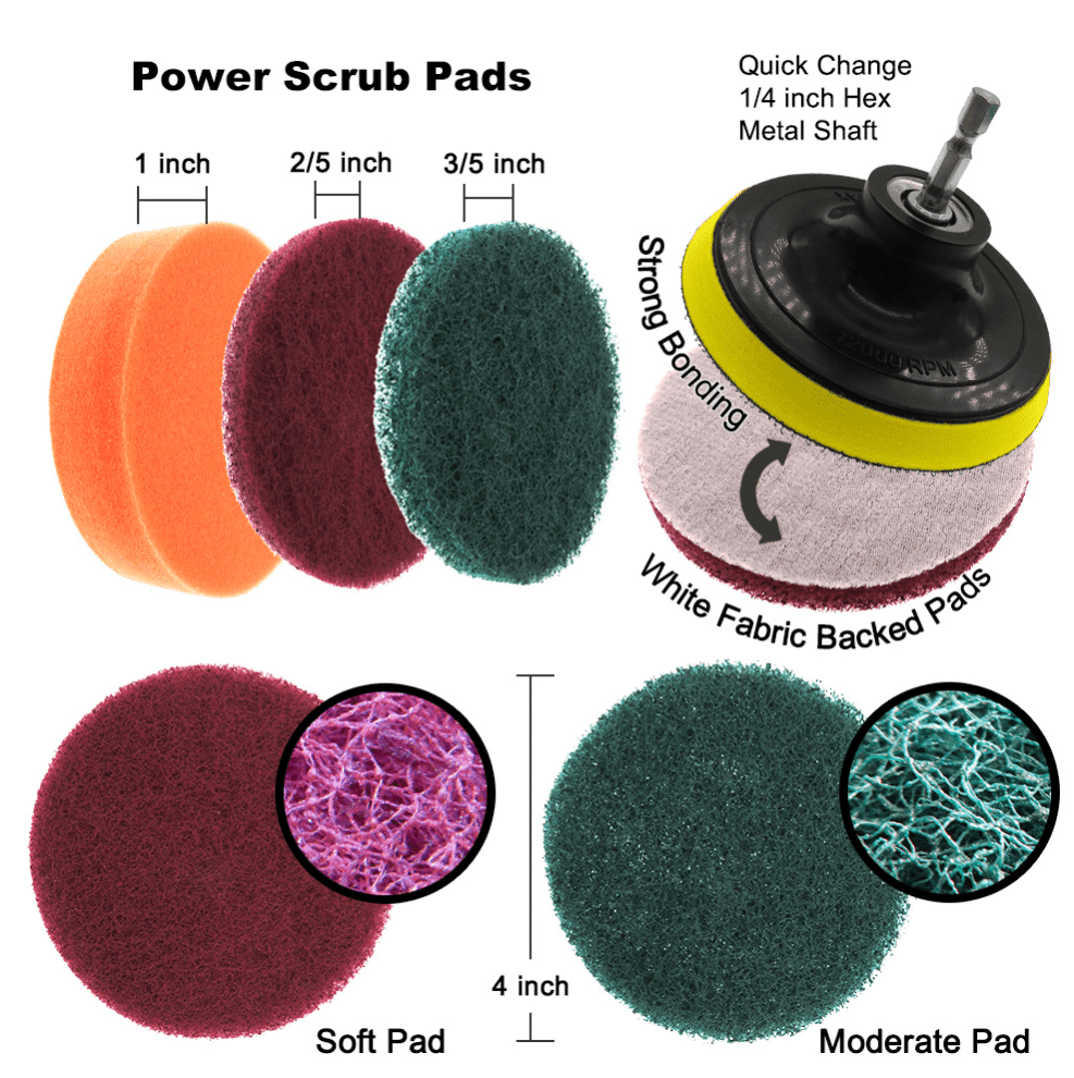 12-in-1 Cleaning Brush Set for Drill | zavevo
