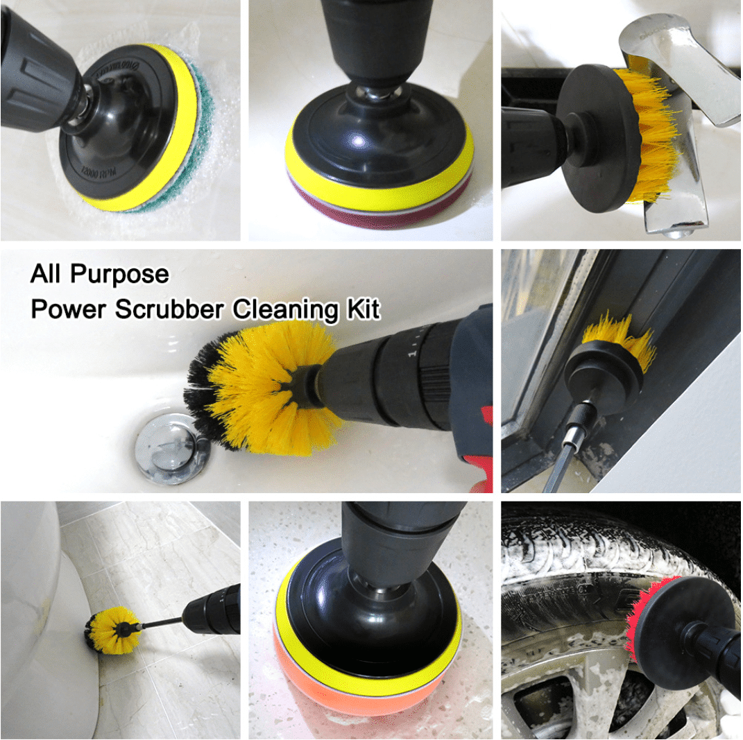 12-in-1 Cleaning Brush Set for Drill | zavevo