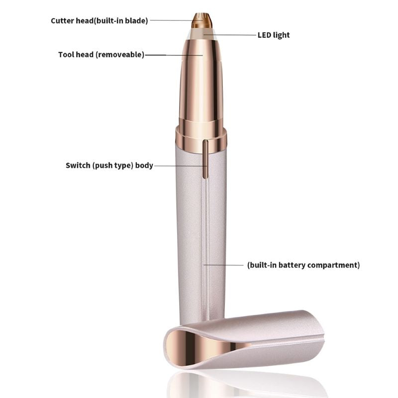 2 IN 1 EYEBROW & FACE TRIMMER zavevo