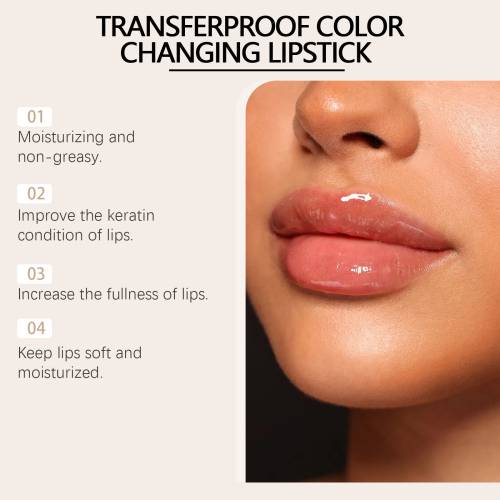 Gold Leaf Color-Changing Lip Balm with Vitamin E