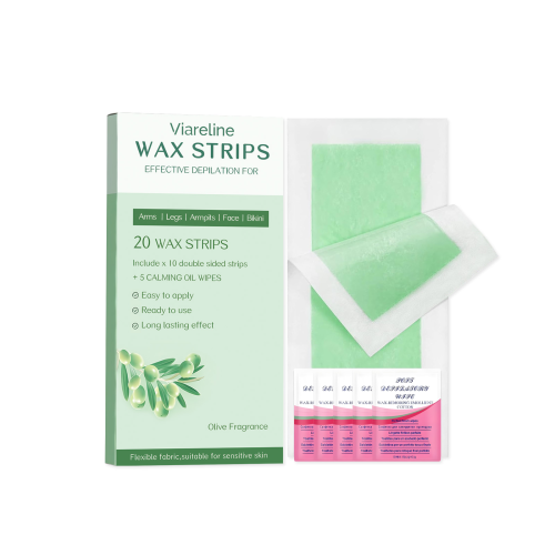 Face & Body Wax Strips with Post-Wax Wipes