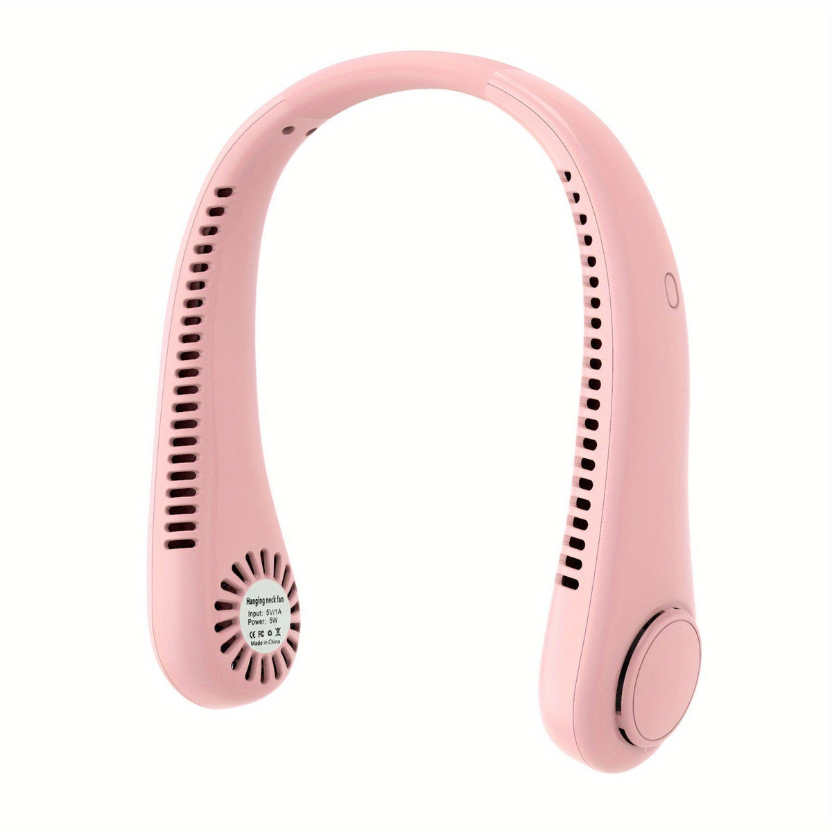 1pc Portable Neck Fan Electric Wireless Fan Rechargeable USB Mini Fan Bladeless Personal Fan Hanging Neck Cooler For Outdoor Sports | zavevo