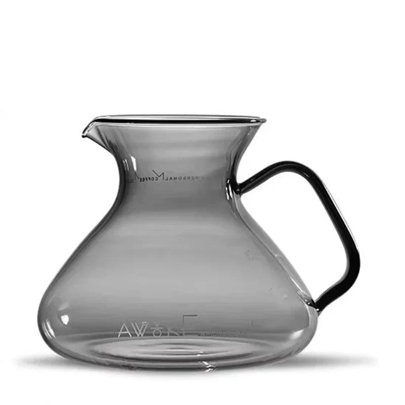 15oz Glass Pour Over Coffee Server Heat-Resistant Drip Brewing Carafe | zavevo